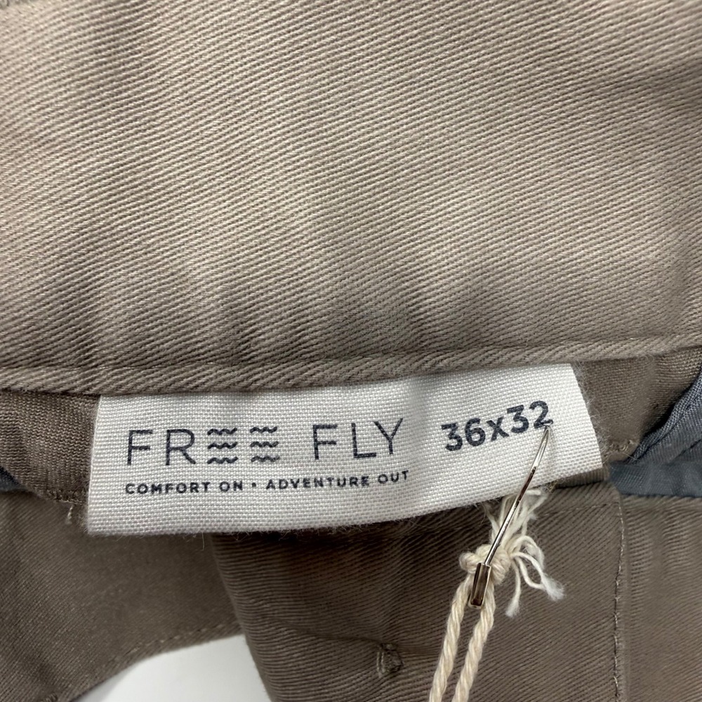 FREE FLY Mens Anchor Chino Pants Vintage Khaki Comfort‎ Stretch Size 36x32 NEW - Picture 5 of 6